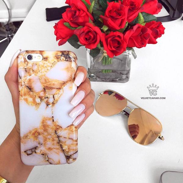 Amber Gold Marble iPhone Case - Image 28