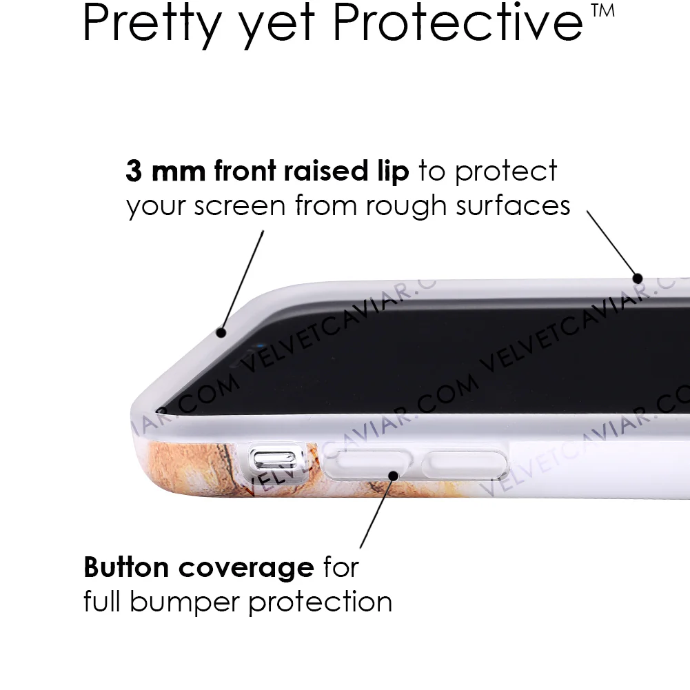 Amber Gold Marble iPhone Case - Image 4