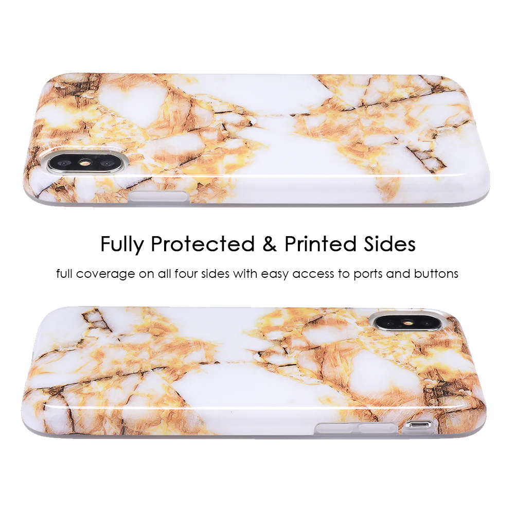 Amber Gold Marble iPhone Case - Image 5