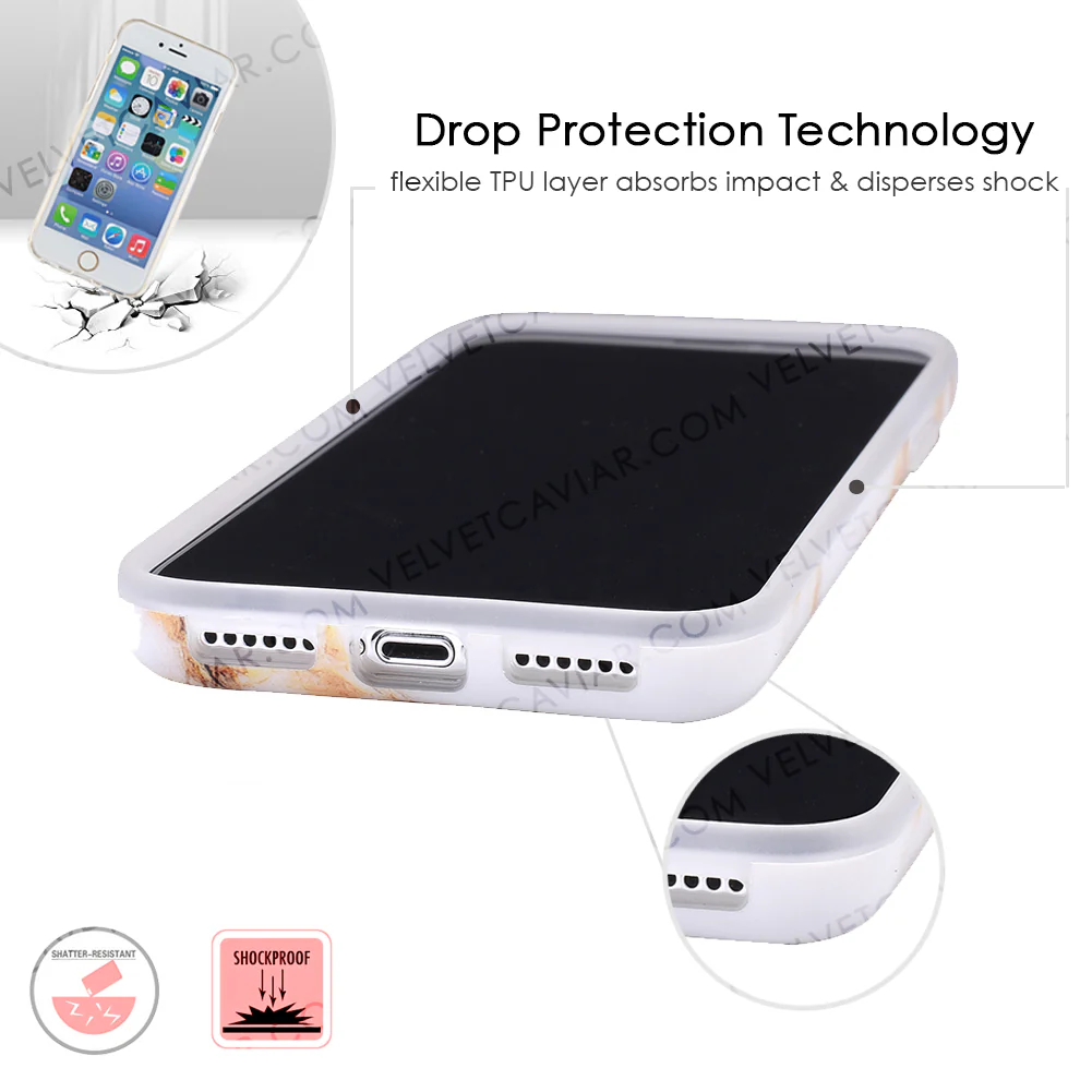 Amber Gold Marble iPhone Case - Image 6