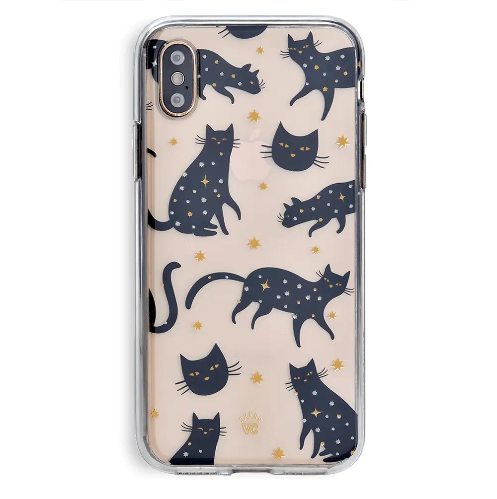Black Cat Clear iPhone Case - Image 21