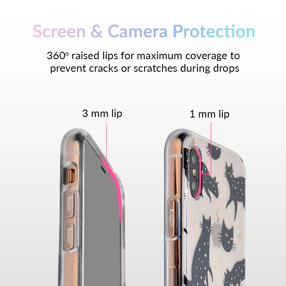 Black Cat Clear iPhone Case - Image 22