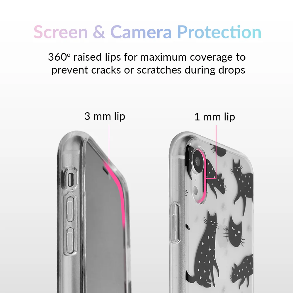 Black Cat Clear iPhone Case - Image 27