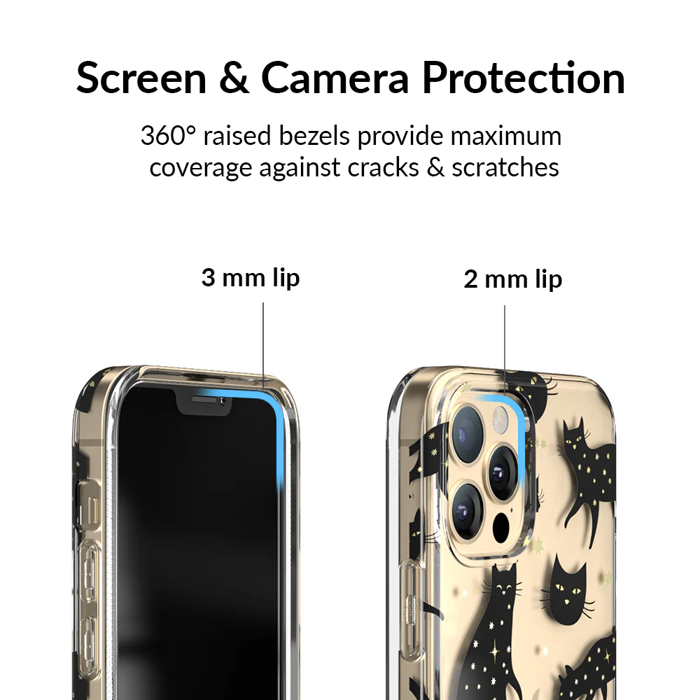 Black Cat Clear iPhone Case - Image 42