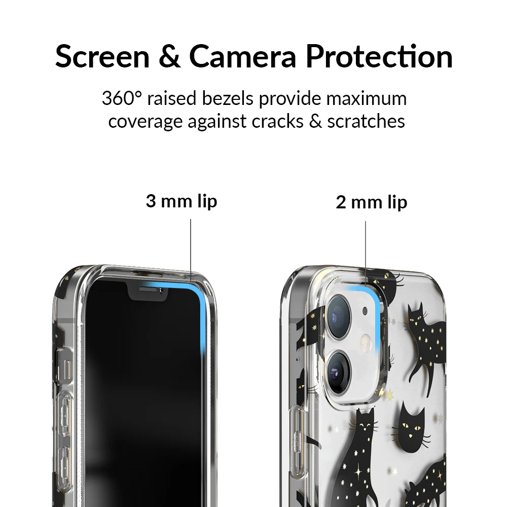 Black Cat Clear iPhone Case - Image 52