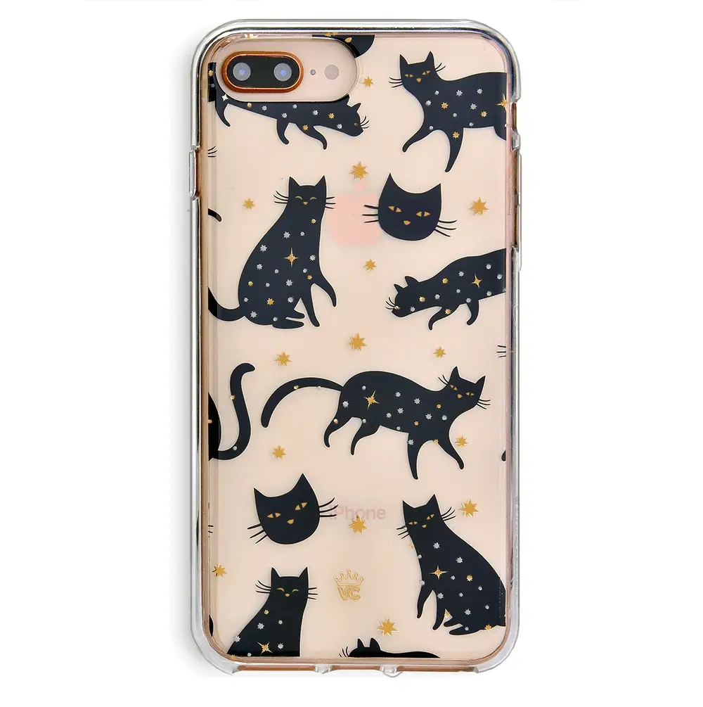 Black Cat Clear iPhone Case - Image 6
