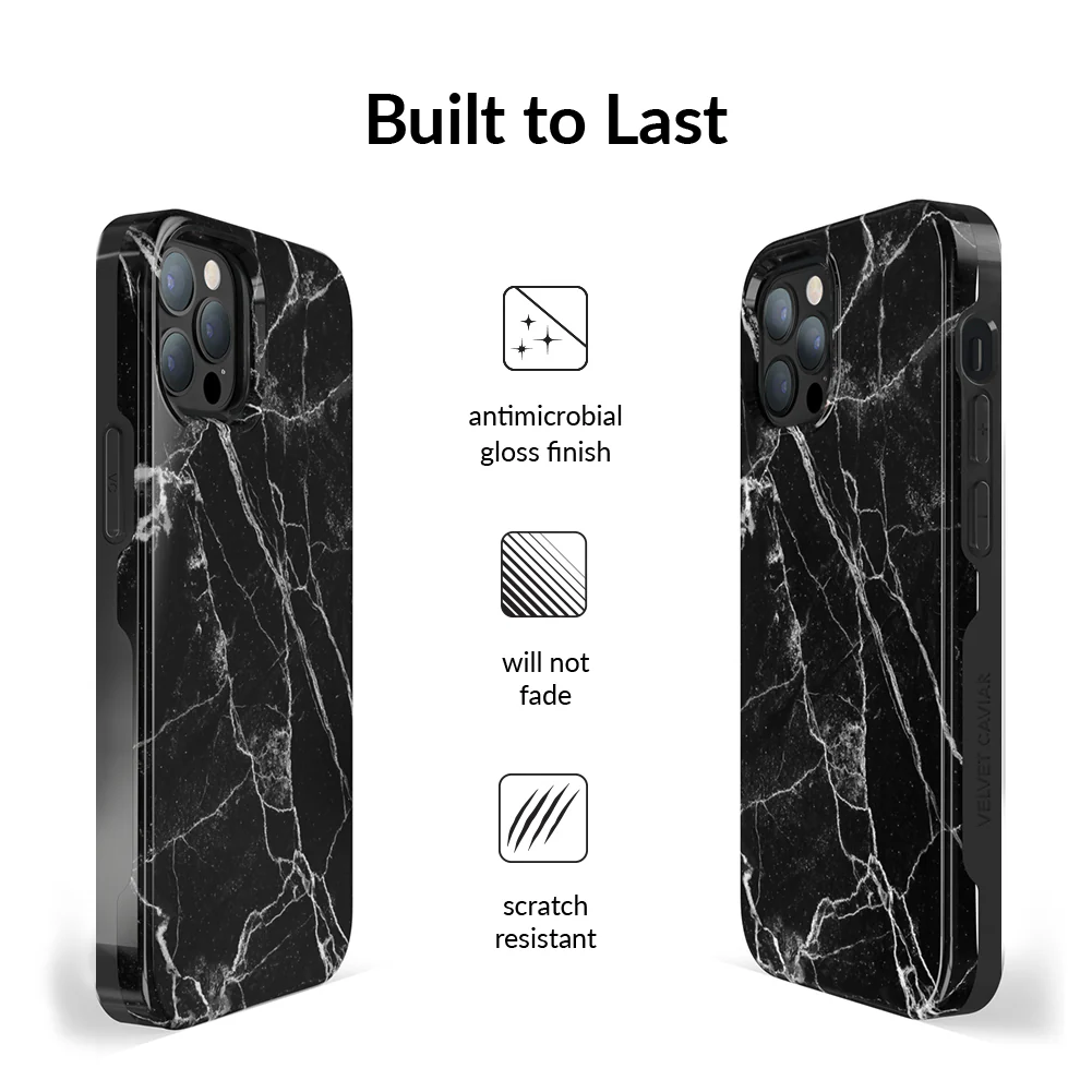 Black Marble iPhone Case - Image 100