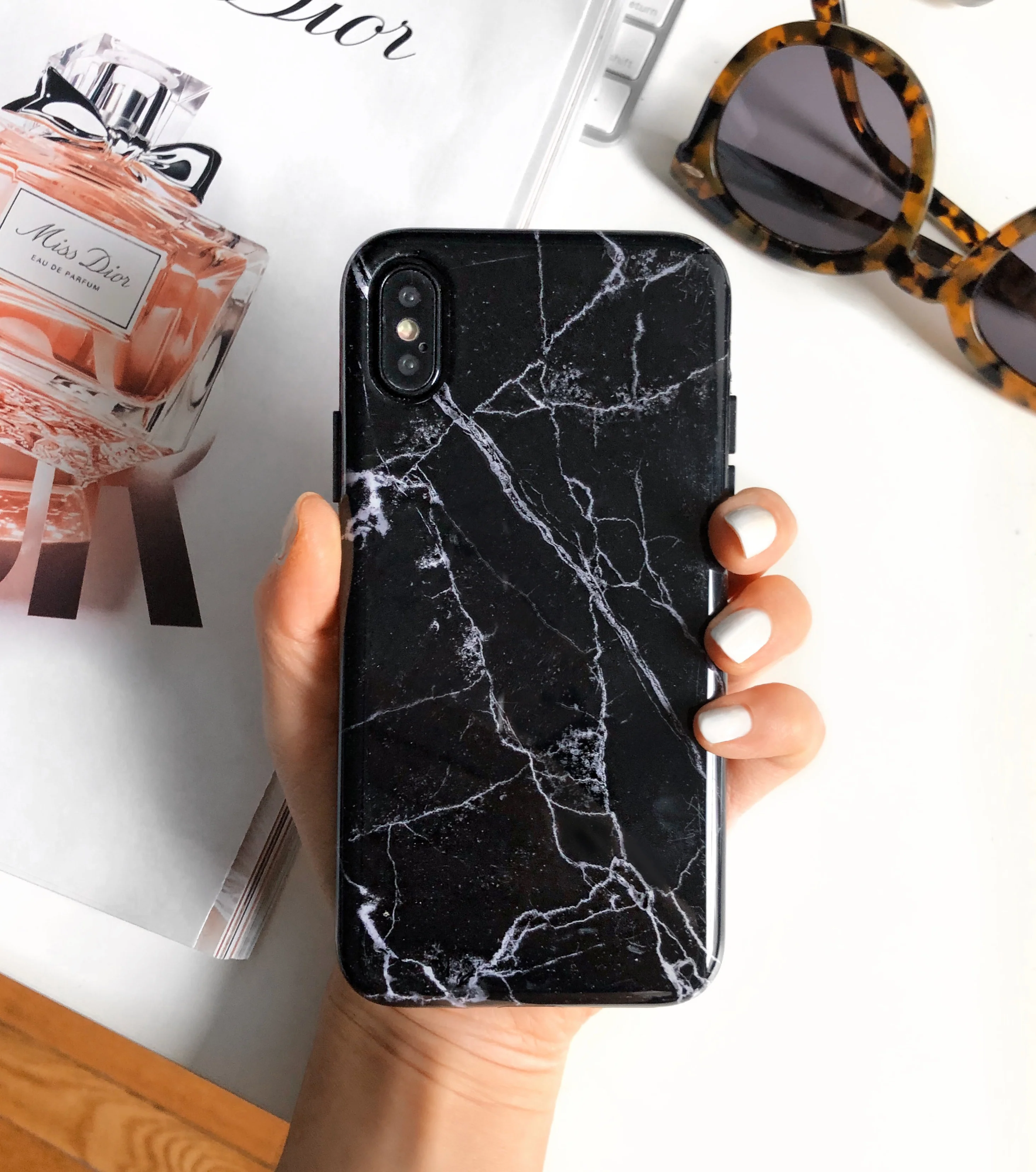 Black Marble iPhone Case - Image 7