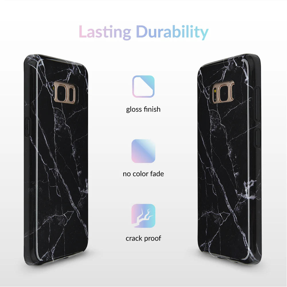 Black Marble Samsung Case - Image 4