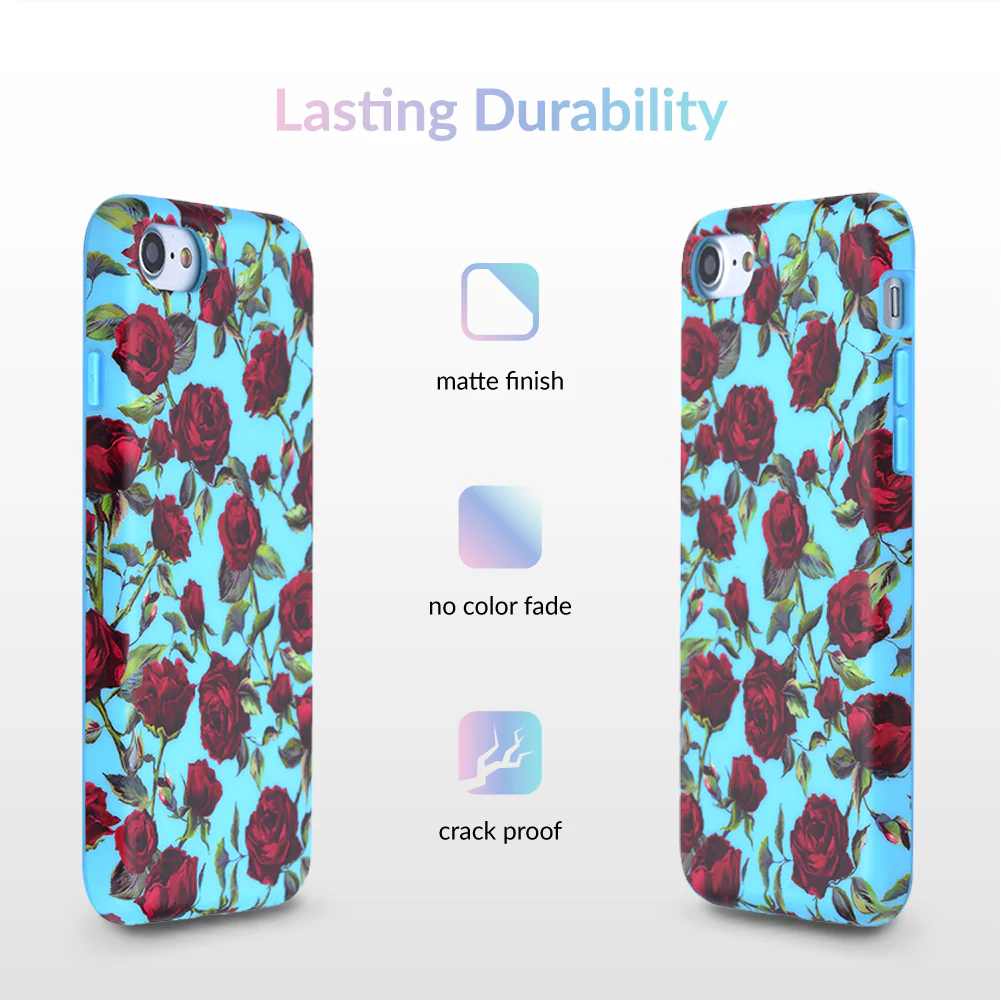 Blue Roses Floral iPhone Case - Image 12