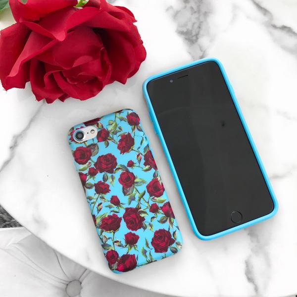 Blue Roses Floral iPhone Case - Image 14