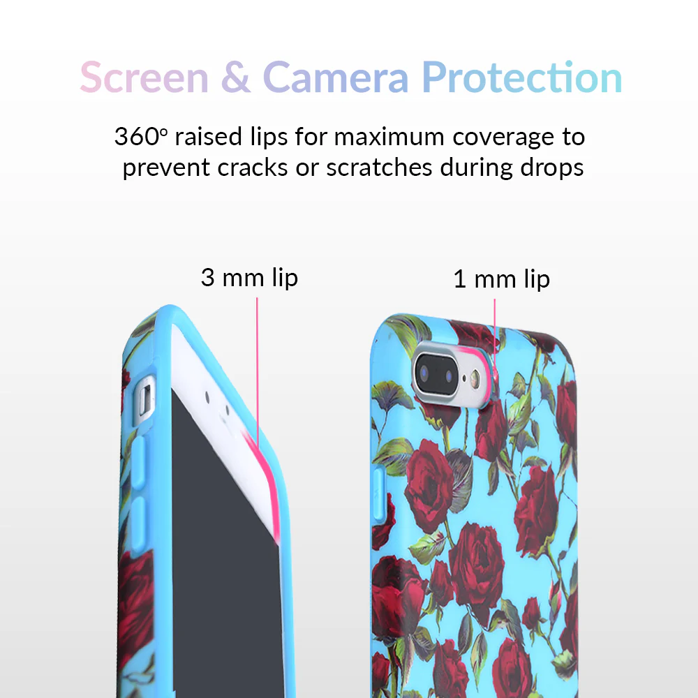 Blue Roses Floral iPhone Case - Image 17