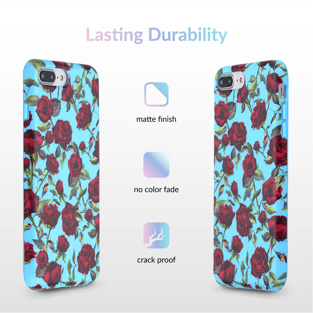 Blue Roses Floral iPhone Case - Image 19