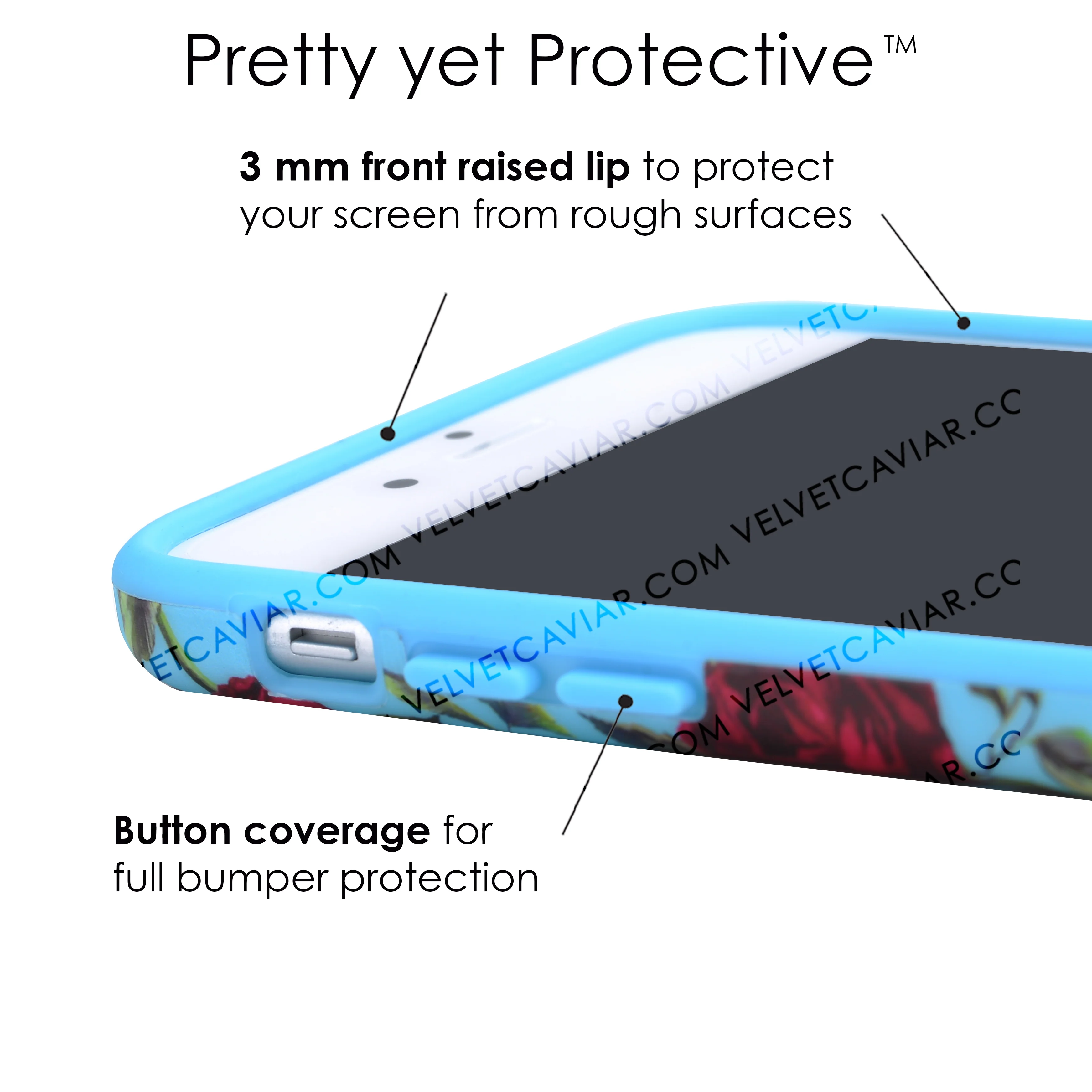 Blue Roses Floral iPhone Case - Image 31