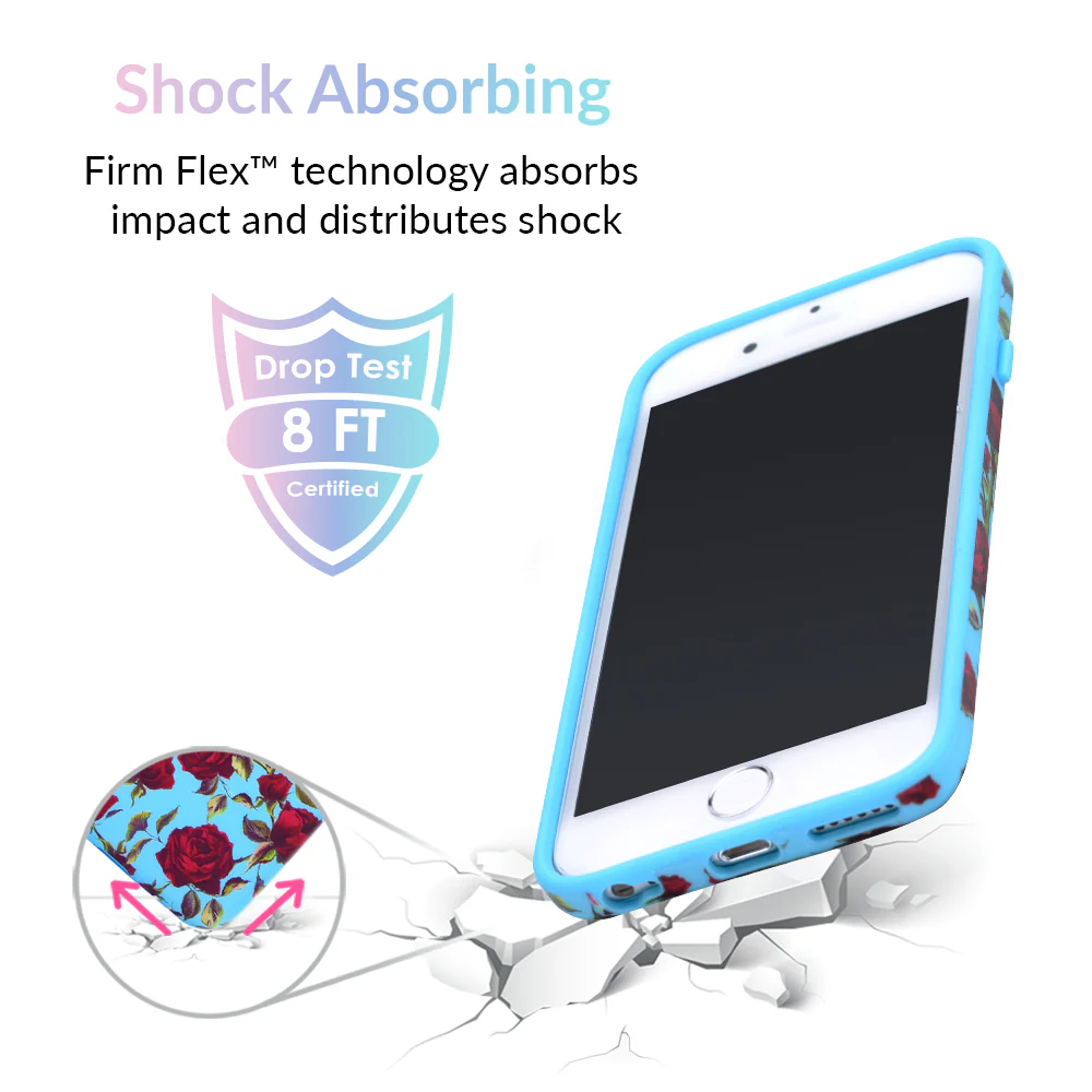 Blue Roses Floral iPhone Case - Image 4