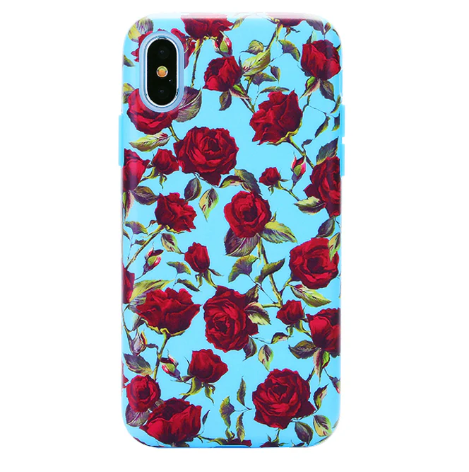 Blue Roses Floral iPhone Case - Image 40
