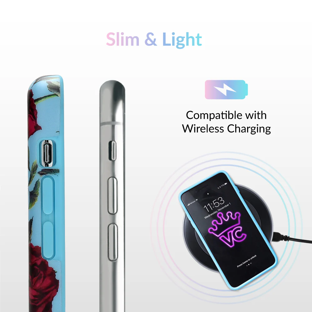 Blue Roses Floral iPhone Case - Image 52