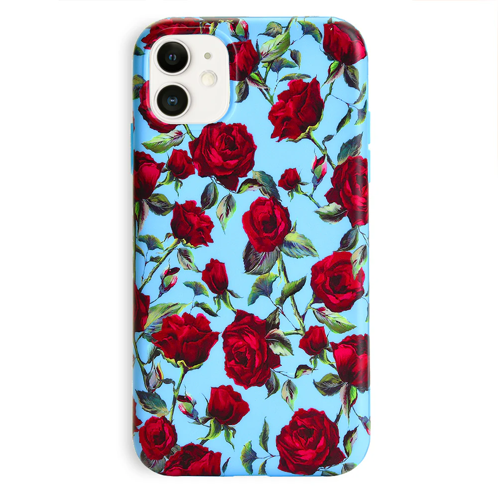 Blue Roses Floral iPhone Case - Image 59