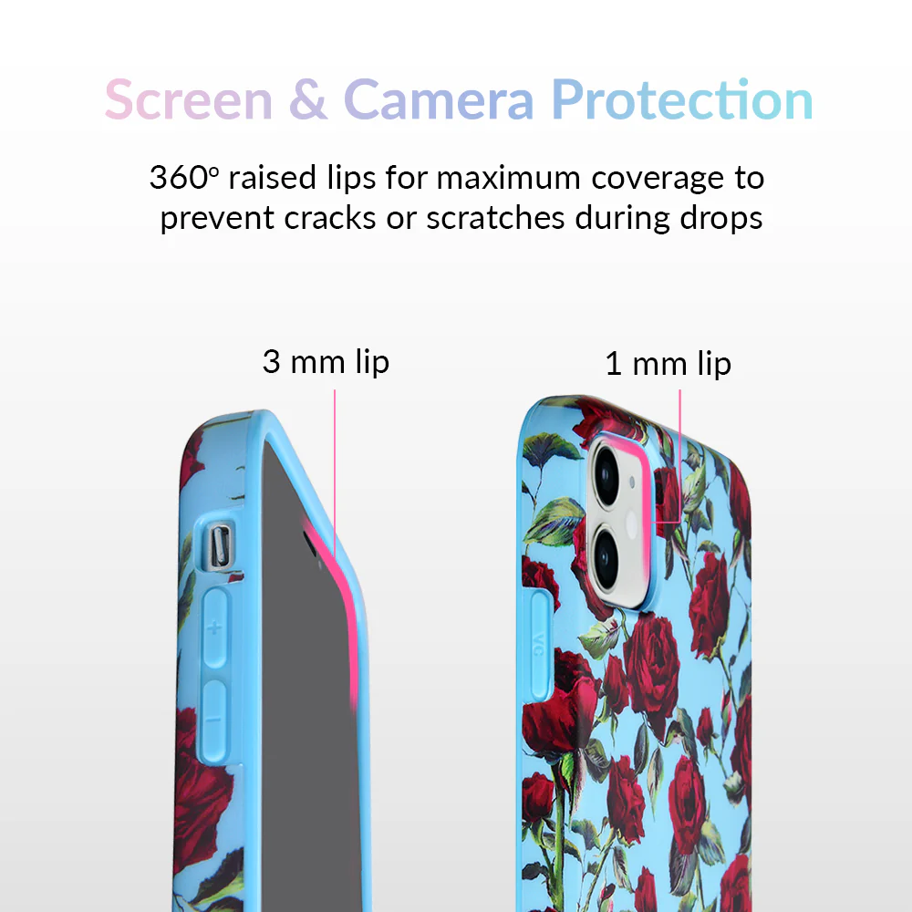 Blue Roses Floral iPhone Case - Image 60