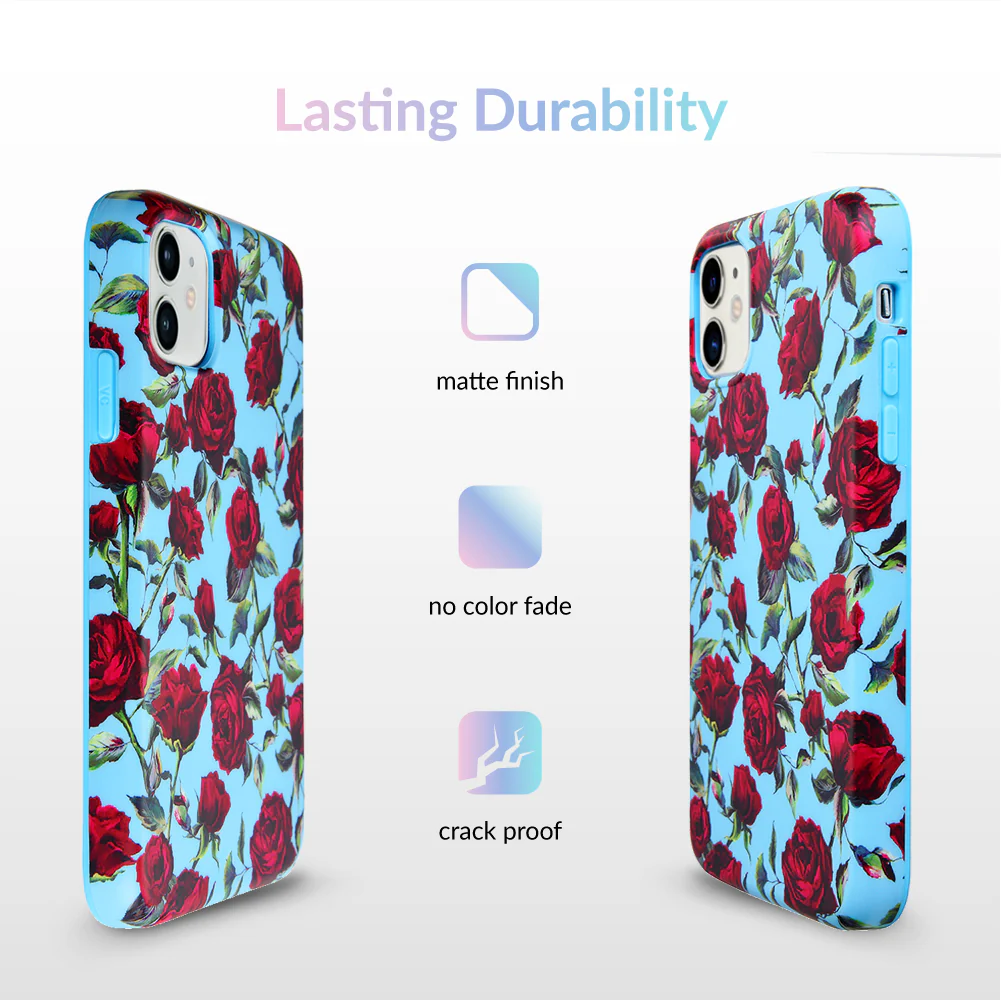 Blue Roses Floral iPhone Case - Image 62
