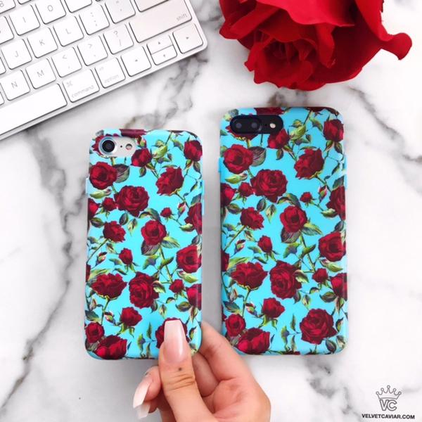 Blue Roses Floral iPhone Case - Image 9