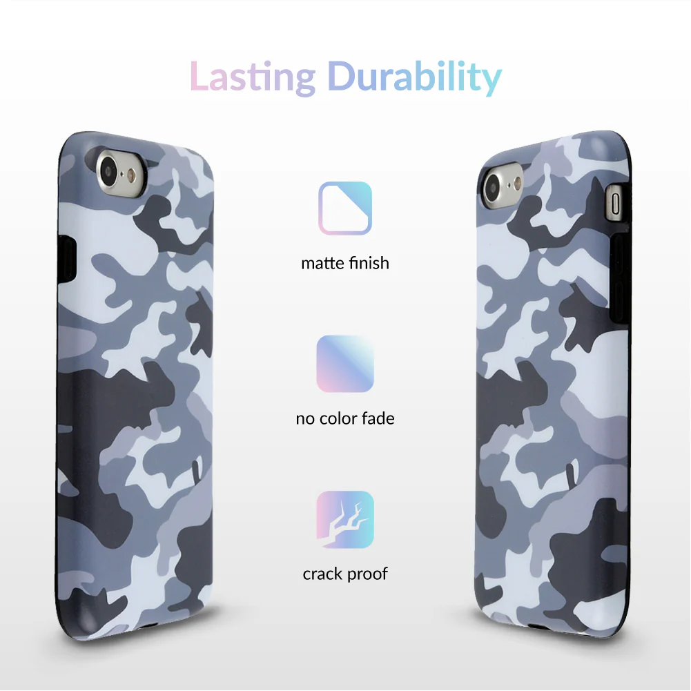 Gray Camo iPhone Case - Image 5
