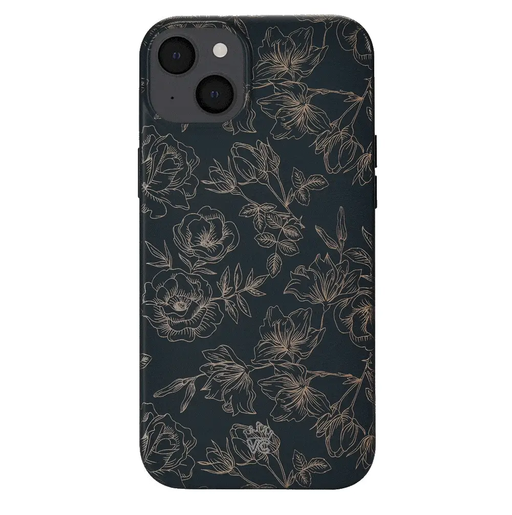 Floral Rose Gold Chrome iPhone Case - Image 108