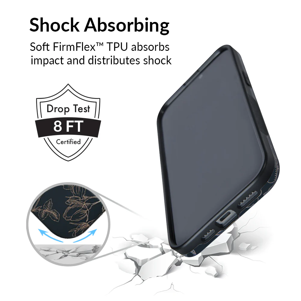 Floral Rose Gold Chrome iPhone Case - Image 111