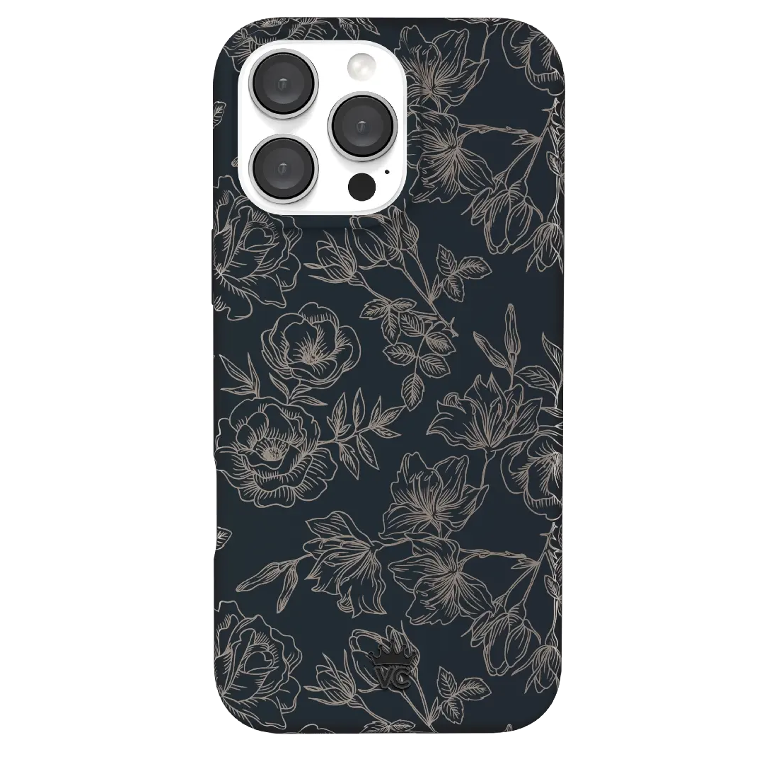 Floral Rose Gold Chrome iPhone Case - Image 150
