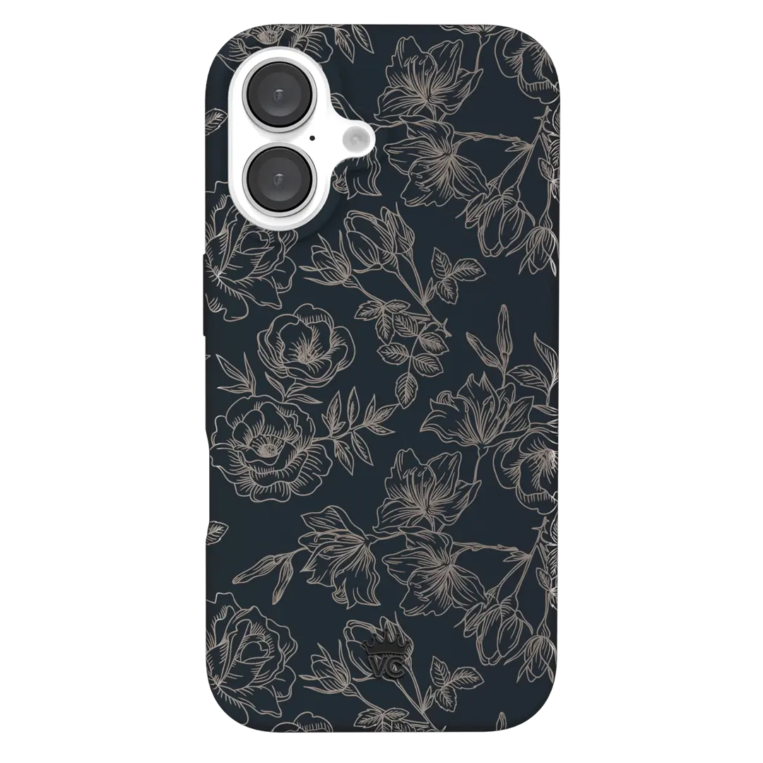 Floral Rose Gold Chrome iPhone Case - Image 160