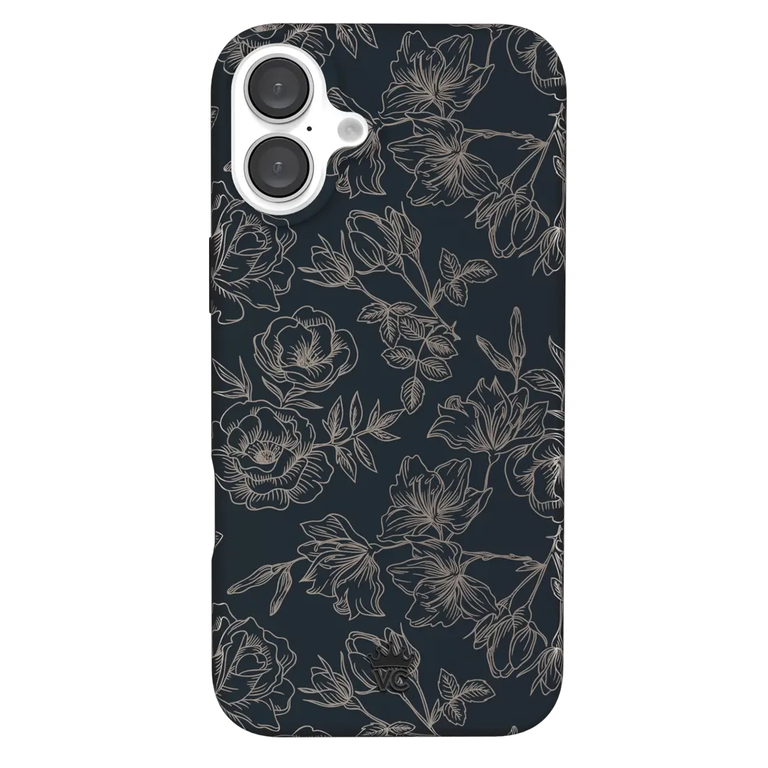 Floral Rose Gold Chrome iPhone Case - Image 165
