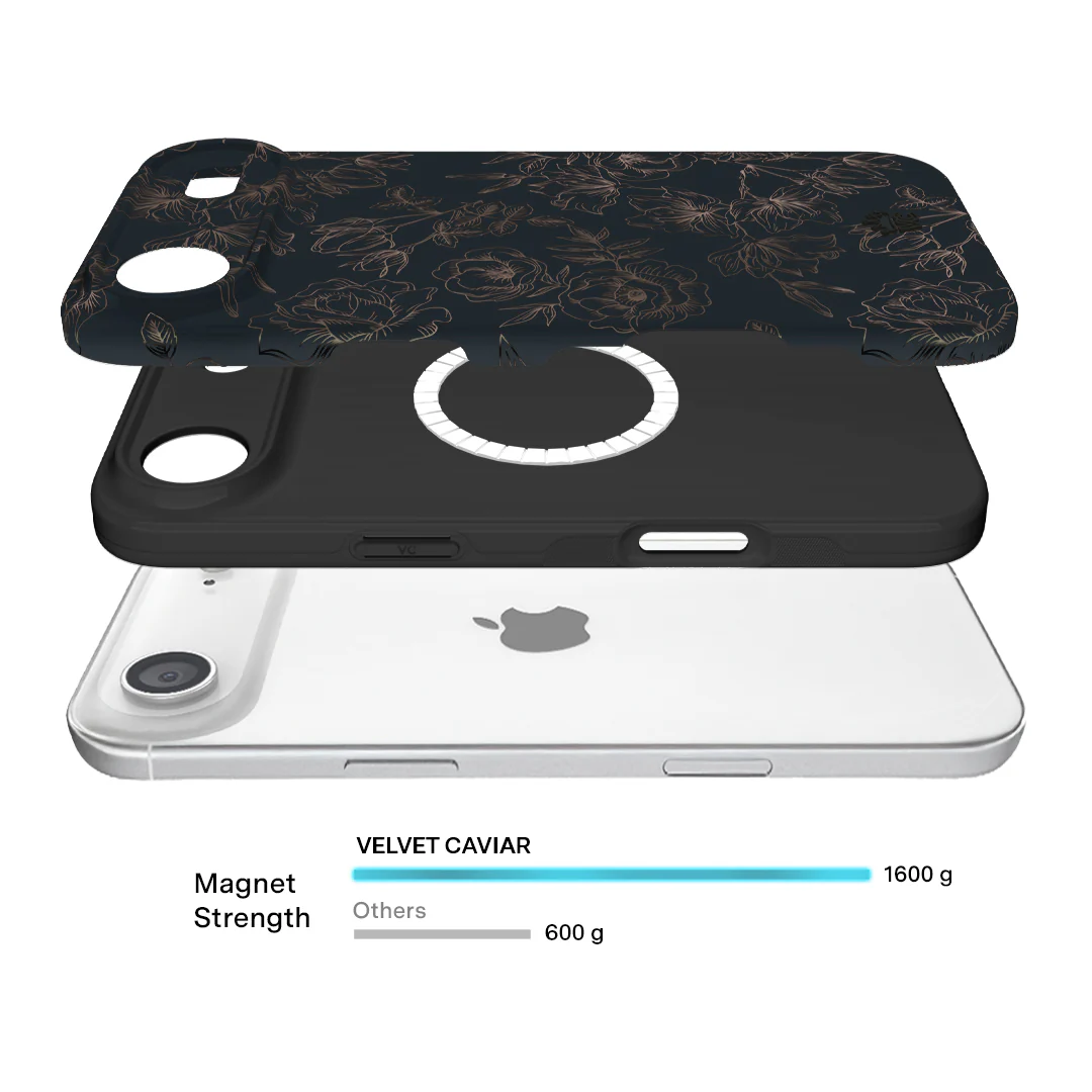 Floral Rose Gold Chrome iPhone Case - Image 173