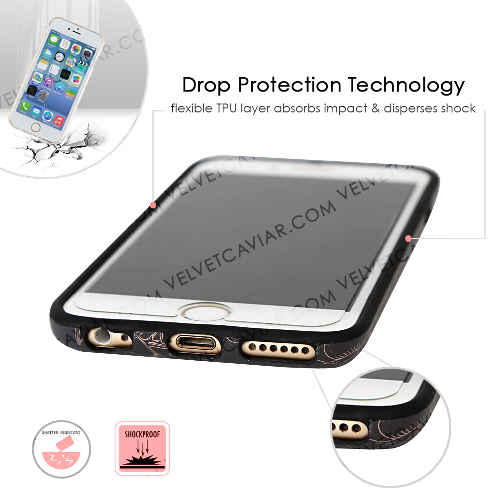 Floral Rose Gold Chrome iPhone Case - Image 34