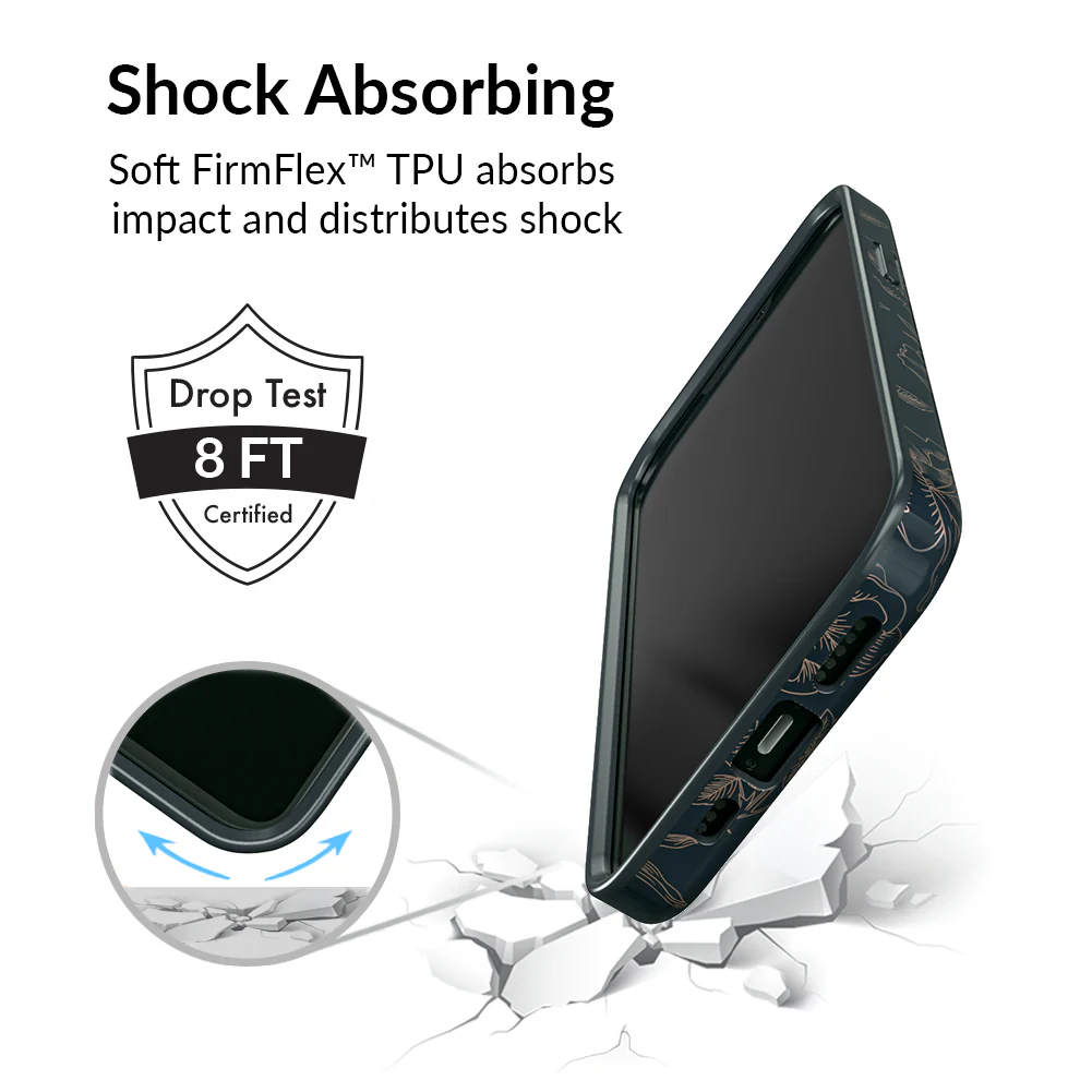 Floral Rose Gold Chrome iPhone Case - Image 74