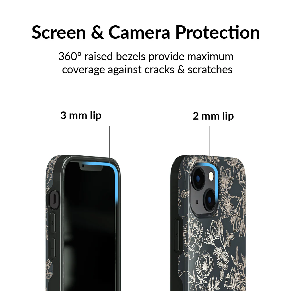 Floral Rose Gold Chrome iPhone Case - Image 88