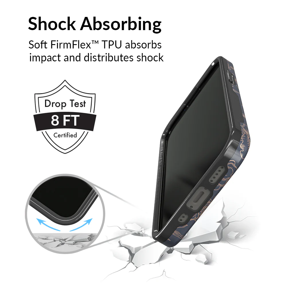 Floral Rose Gold Chrome iPhone Case - Image 89