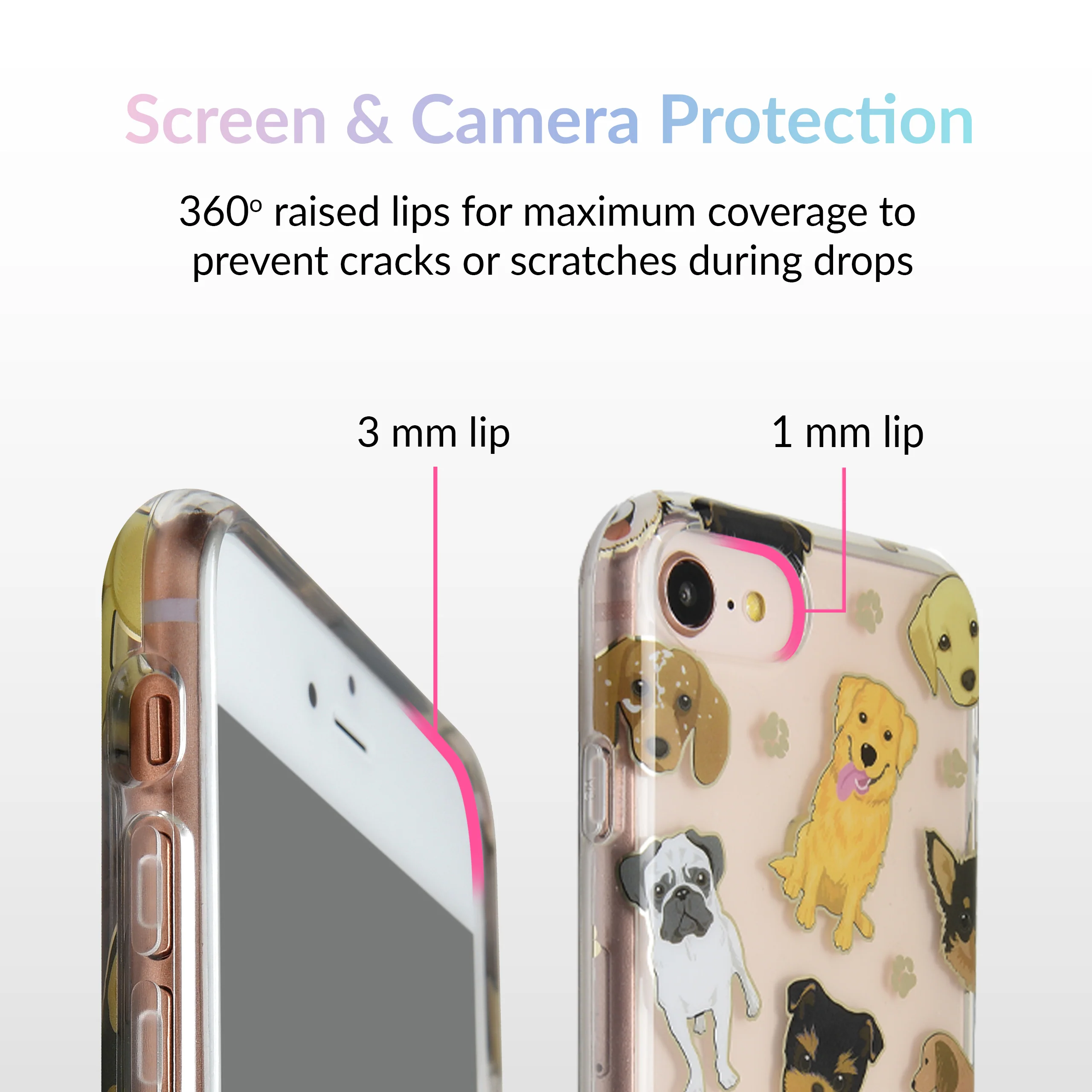 Dog Clear iPhone Case - Image 3
