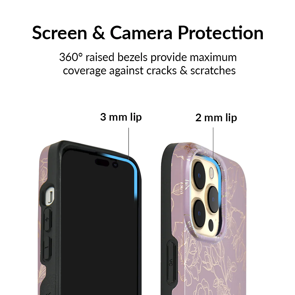 Dusty Rose Chrome Floral iPhone Case - Image 115