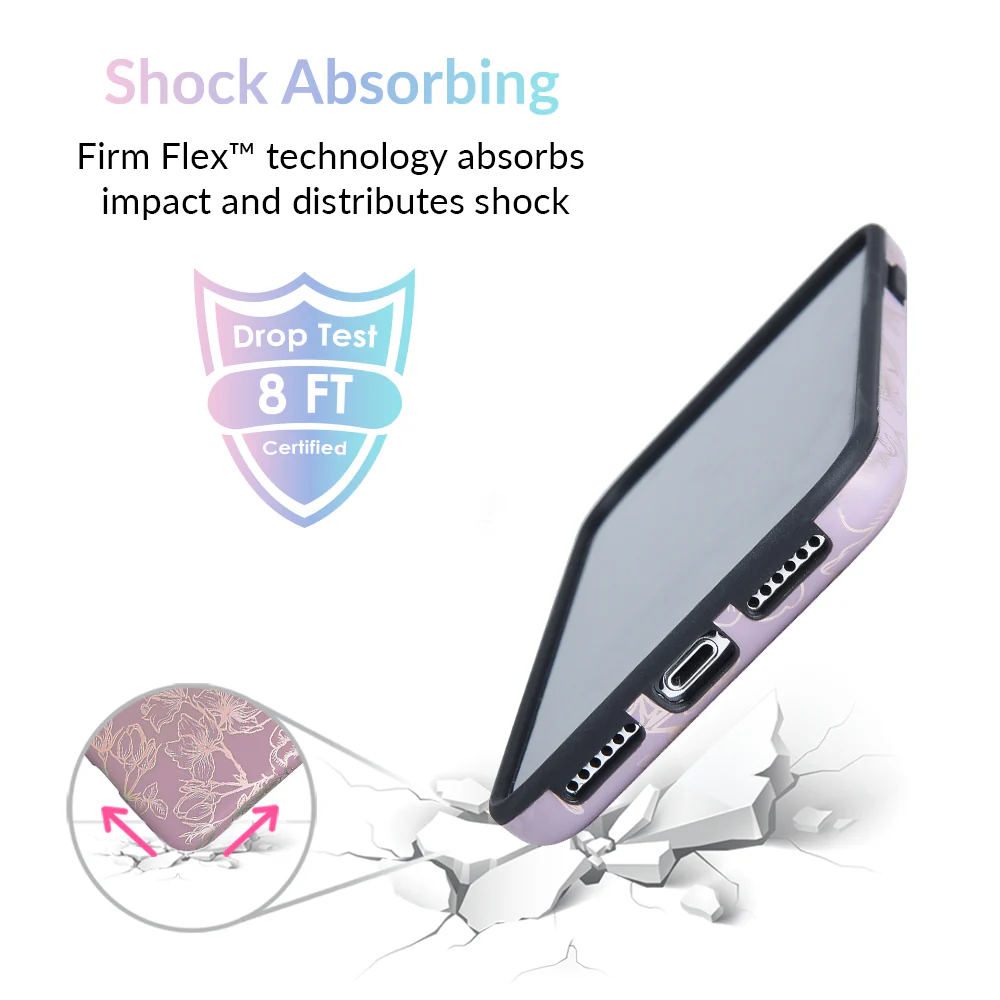 Dusty Rose Chrome Floral iPhone Case - Image 33