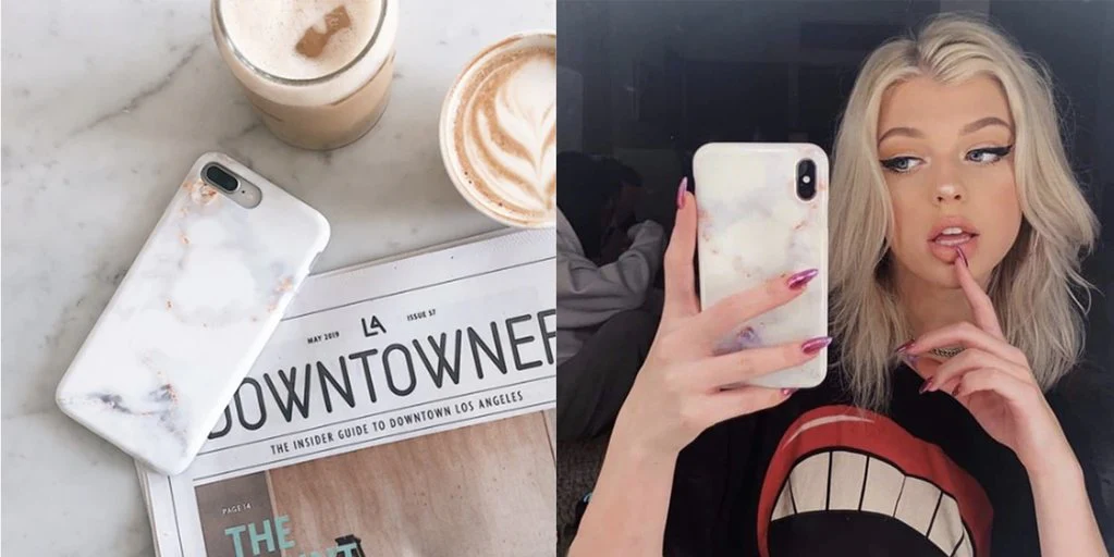 Gray Clouds Marble iPhone Case - Image 104