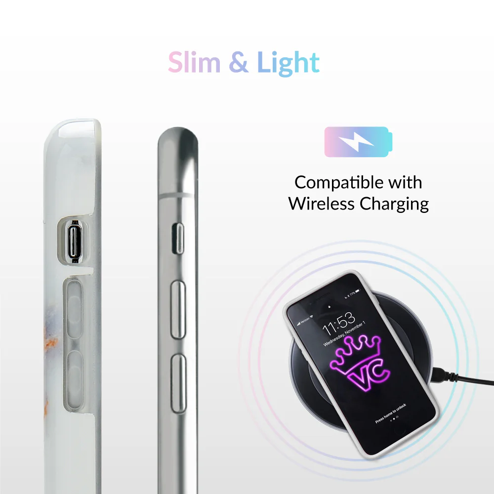 Gray Clouds Marble iPhone Case - Image 16