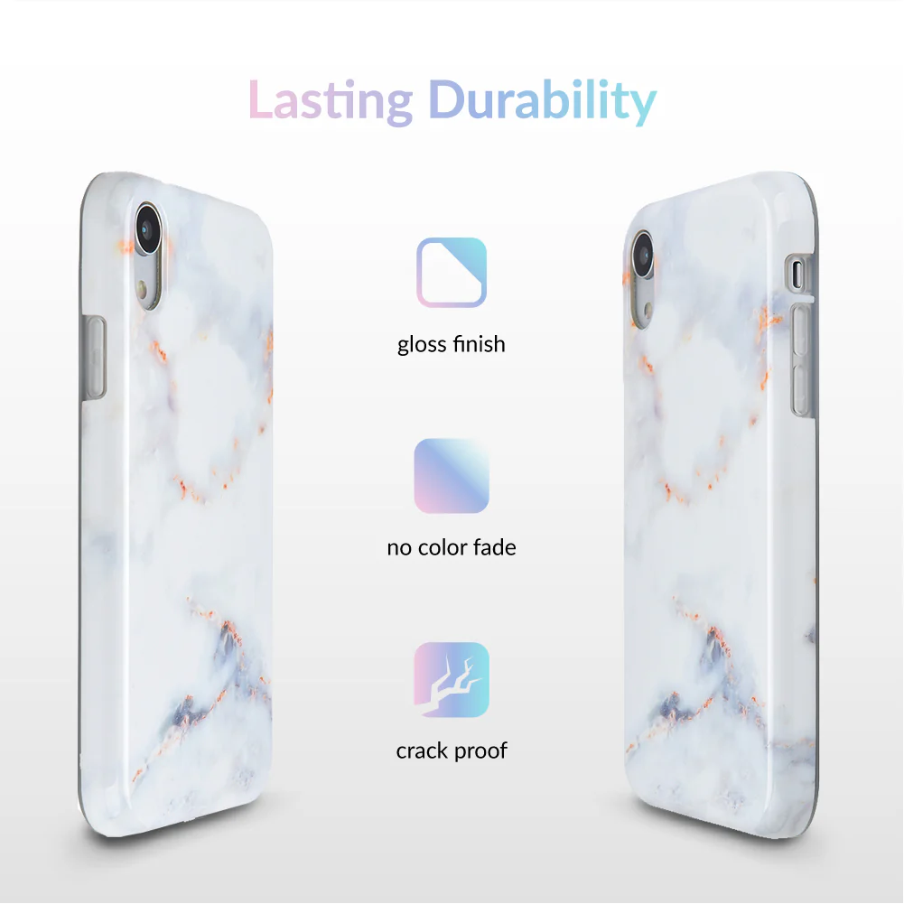 Gray Clouds Marble iPhone Case - Image 43