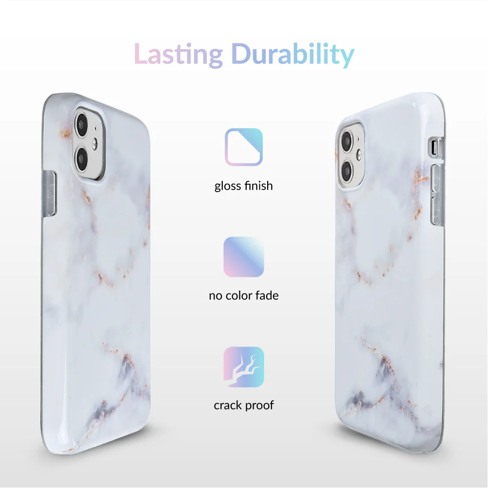 Gray Clouds Marble iPhone Case - Image 48