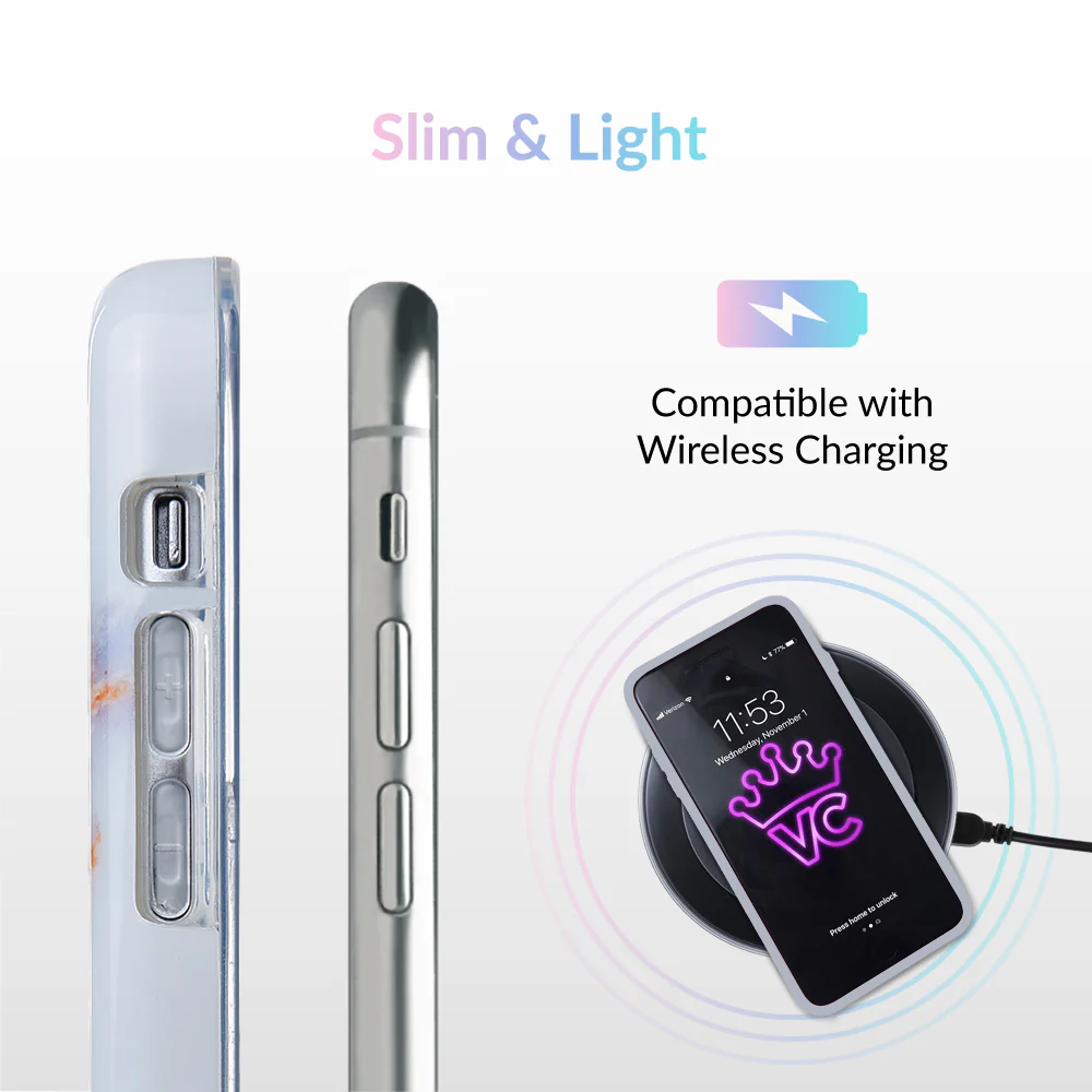 Gray Clouds Marble iPhone Case - Image 49