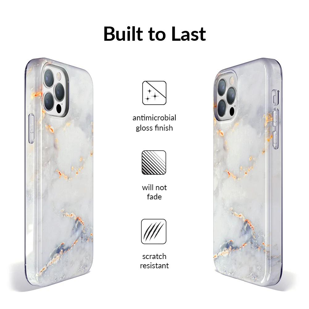 Gray Clouds Marble iPhone Case - Image 68