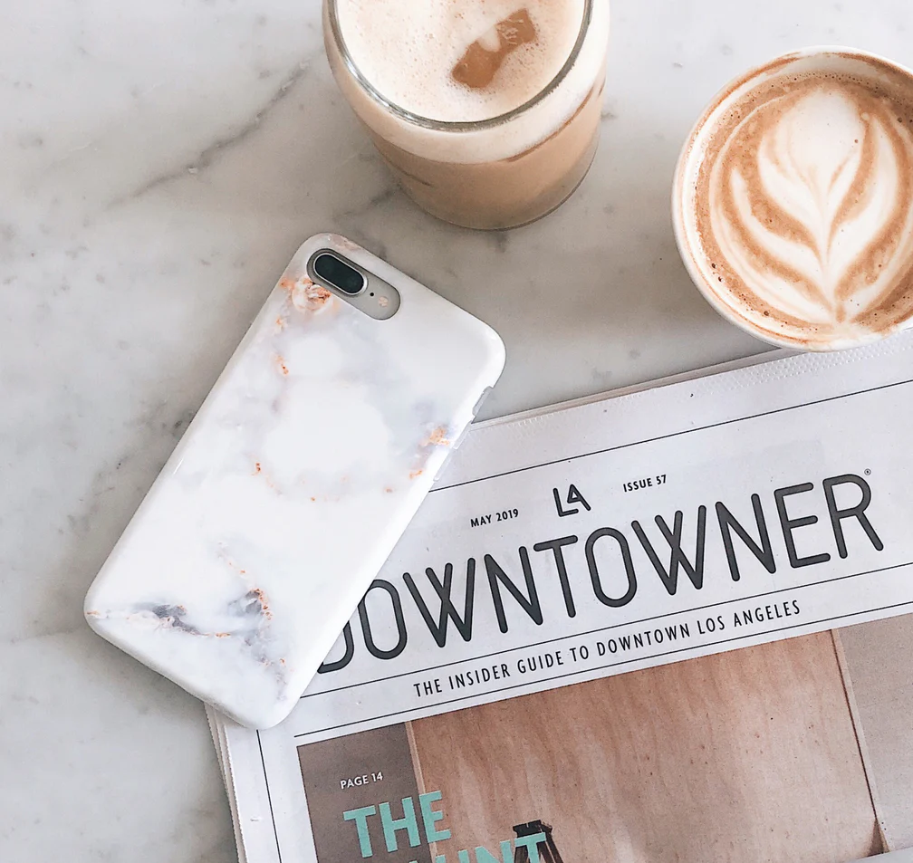 Gray Clouds Marble iPhone Case - Image 7