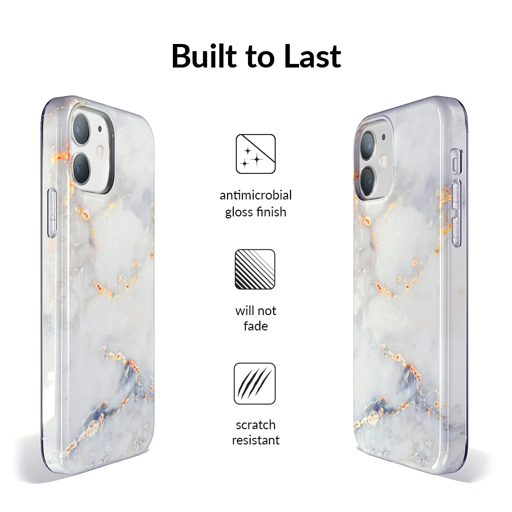 Gray Clouds Marble iPhone Case - Image 78