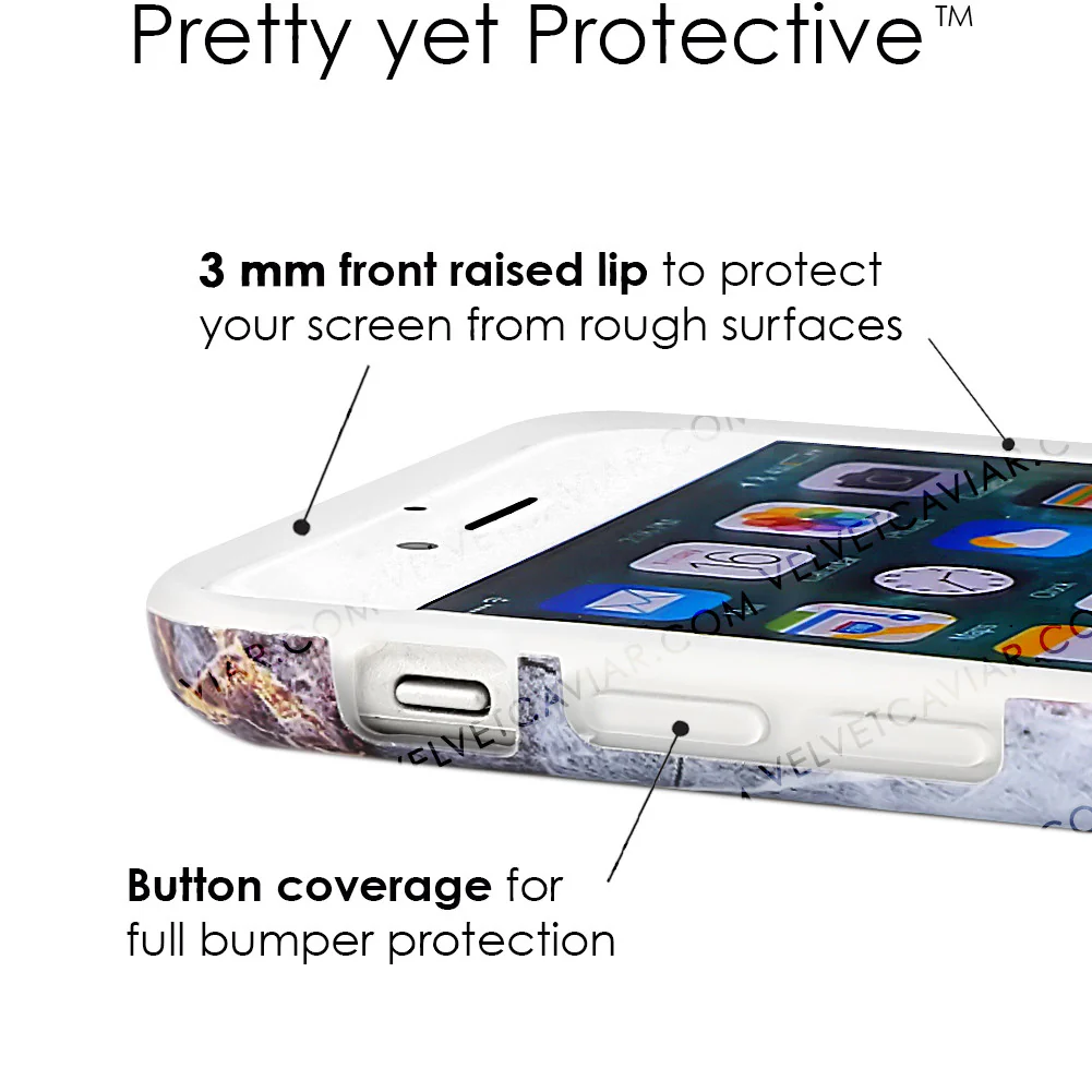 Gray & Gold Marble iPhone Case - Image 3