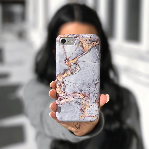 Gray & Gold Marble iPhone Case - Image 38