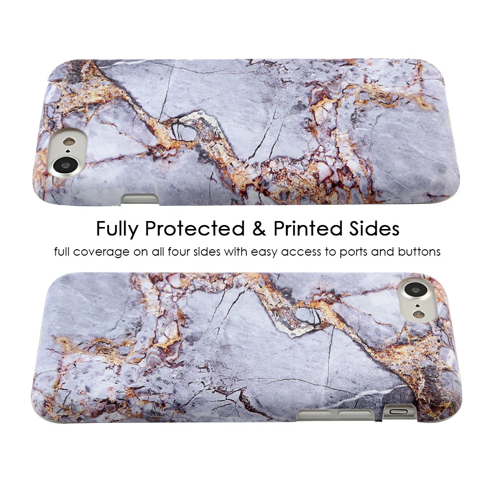 Gray & Gold Marble iPhone Case - Image 4